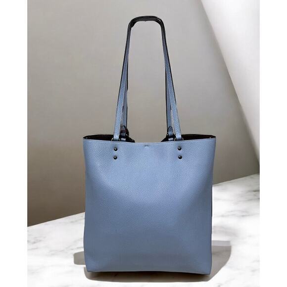 Coach 88341 Plaza Polished Pebble Leather Tote Bag - Picture 2 of 10